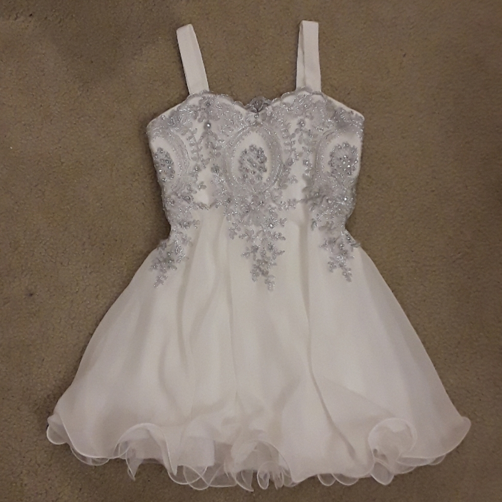 White formal dress